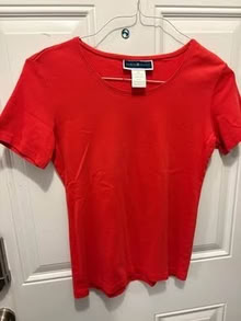 Photo of free Karen Scott Small cotton red top (L5L 5P5) #1