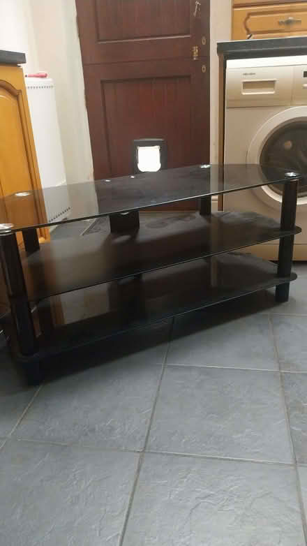 Photo of free Glass tv unit (Healey Stones OL12) #1