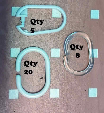 Photo of free 5 shower Curtain Rings (Talbot Village BH12) #1