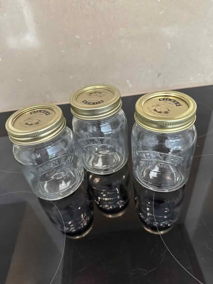 Photo of free 3x 0.5L screw top Kilner jars (Woodford SK7) #1