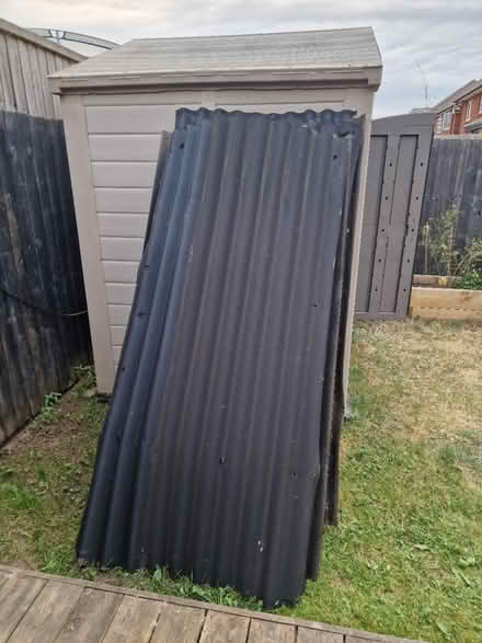 Photo of free 8x Bitumen corrugated roof sheets (Stafford, ST18) #1