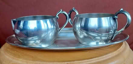 Photo of free Silver plated creamer & sugar set (64 Clark Street medford ma) #1