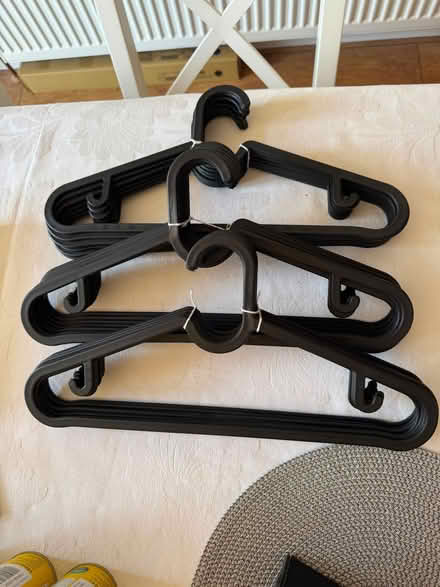 Photo of free 28 black hangers (Welling DA16) #1