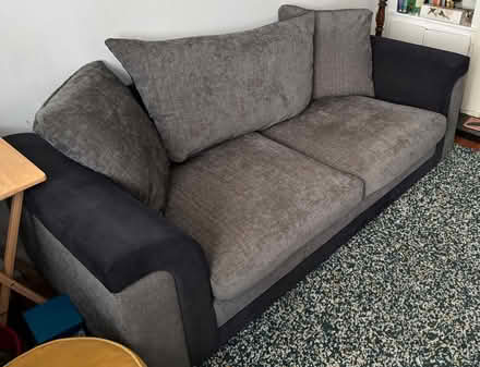 Photo of free Navy grey sofa (Stump Cross HX3) #1