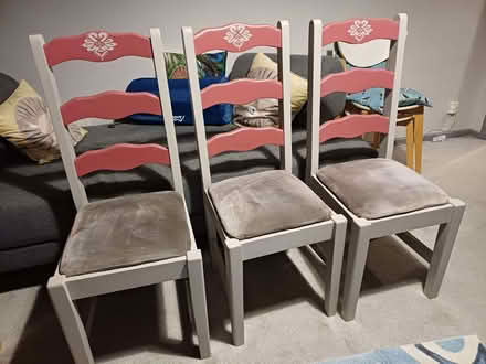 Photo of free 3 dining chairs (Sheringham NR26) #1