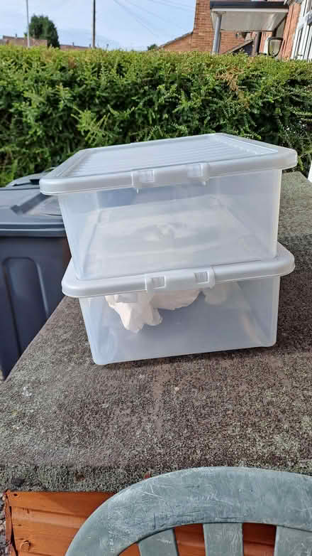 Photo of free Plastic storage boxes with lids. (Sherrard's Green WR14) #1