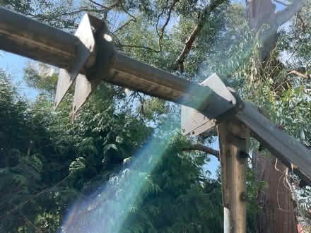 Photo of free Large steel swing frame (TP triple) (Stroud, Cainscross Road GL5) #4