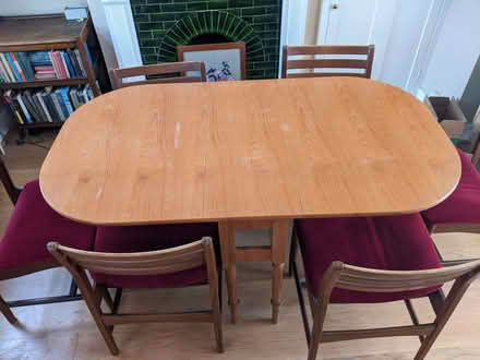 Photo of free Dining table with 6 chairs. (Sidmouth EX10) #1