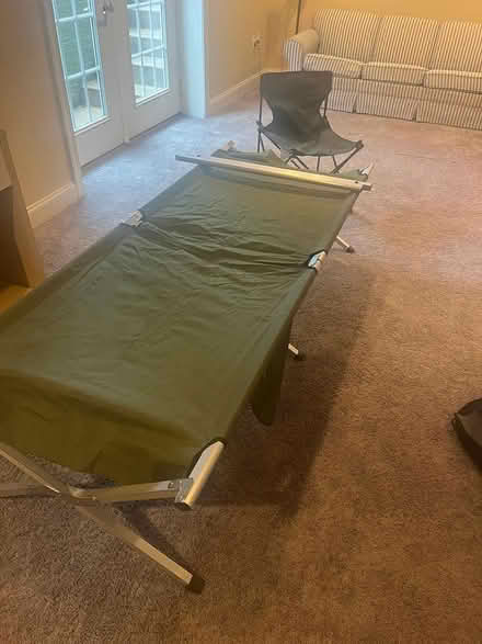 Photo of free Camping Cot & Chair (Kensington by Cedar Brook Pool) #1