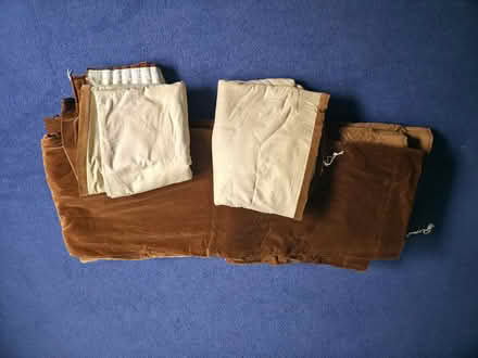 Photo of free Brown velvet curtains (Knebworth SG3) #1