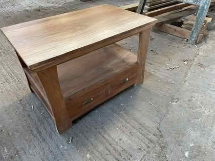 Photo of free Chunky wooden Table/tv Cabinet (Ripon HG4) #1