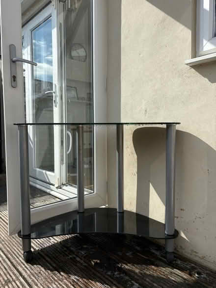 Photo of free Black glass corner desk (Oxford OX3) #3