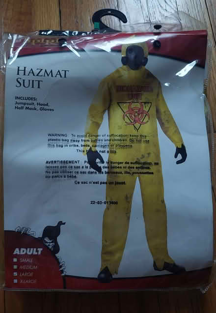 Photo of free Hazmat suit Halloween outfit (Upper East Side) #1