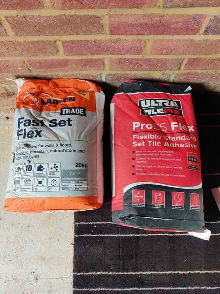 Photo of free 2 new bags of tile adhesive (Maidstone ME15) #1