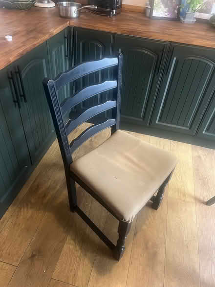 Photo of free Black painted wood chair (Gleedless (S12)) #1