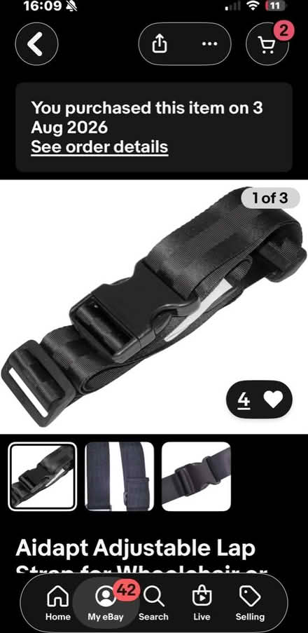 Photo of free Aidapt Adjustable Lap Strap (East Acton W3) #1