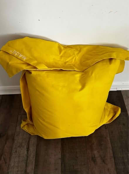 Photo of free Large yellow beanbag (Isleworth) #1