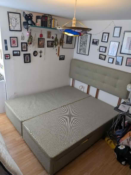 Photo of free Super king divan base with 2 drawer and headboard (St George BS5) #1