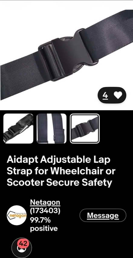 Photo of free Aidapt Adjustable Lap Strap (East Acton W3) #3