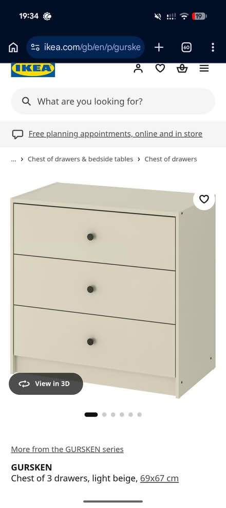 Photo of free Ikea chest of drawers (Belfast - Ravenhill BT6) #2