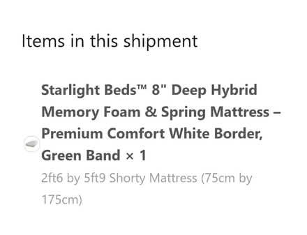 Photo of free Shorty mattress excellent condition (Huyton Quarry L36) #3
