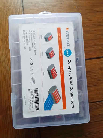Photo of free Electrical connectors about 20 assorted sizes left in box (Bailbrook BA1) #1