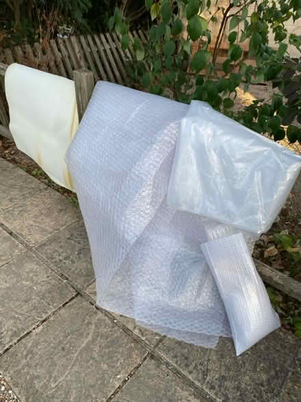 Photo of free 2 large sheets bubble wrap/sofa bag (SN8 Marlborough) #1