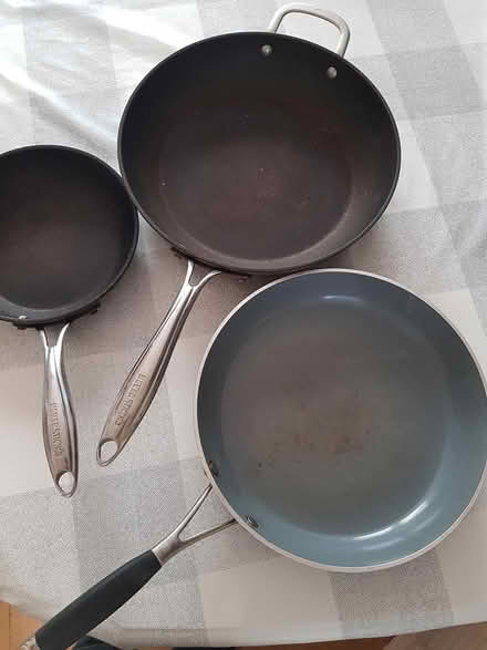 Photo of free Frying pans (Goldington, Bedford MK41) #1