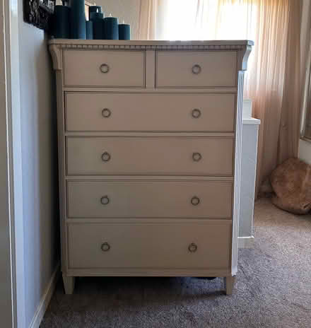Photo of free Large Cream chest of drawers (Grange CH48) #1