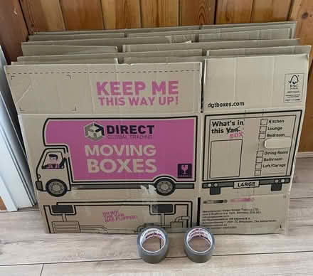 Photo of free 6 used packing boxes + tape (Welling DA16) #1