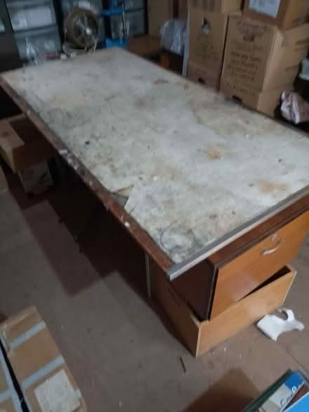 Photo of free Large table with integral storage (Emscote Mill CV34) #2