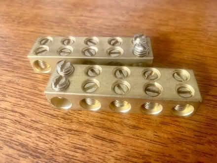 Photo of free 2 terminal block bars (Cropston LE7) #1