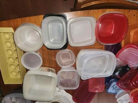 Photo of free plastic containers & egg holder (434 and 436 intersection area) #1