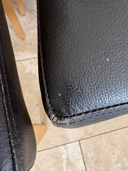 Photo of free 6 M&S Leather Dining Chairs (Melbourne, Derbyshire DE73) #4
