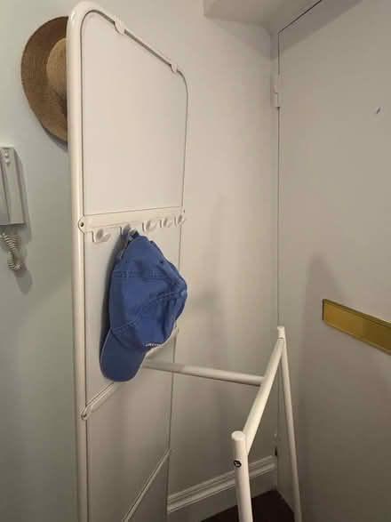 Photo of free White mirror with hooks (Clerkenwell EC1R) #2