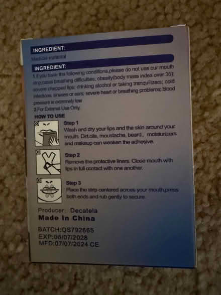 Photo of free Mouth tape (Marinwood) #2