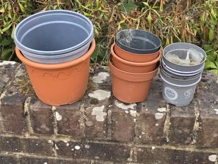Photo of free Various Size Plastic Pots (Bovingdon) #1