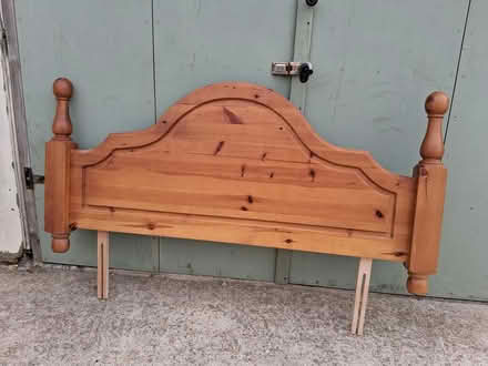 Photo of free Antique pine headboard (PE120EE Spalding) #2