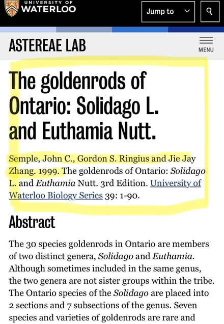 Photo of The goldenrods of Ontario (book) (Near Kipling and Bloor) #1