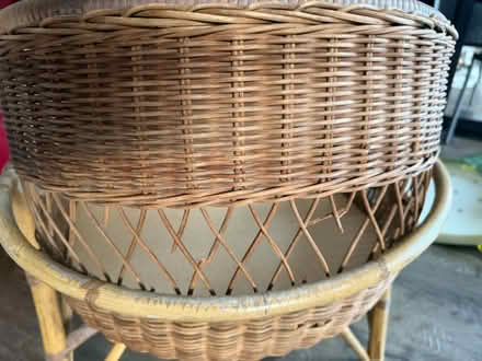 Photo of free Baby Wicker crib stand & covers (Epsom) #2