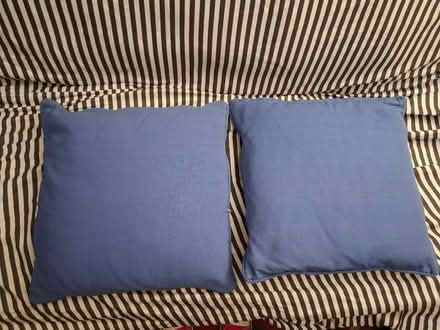 Photo of free Pretty Blue Pillowcases (West Harlem, near Harlem Hosp) #1