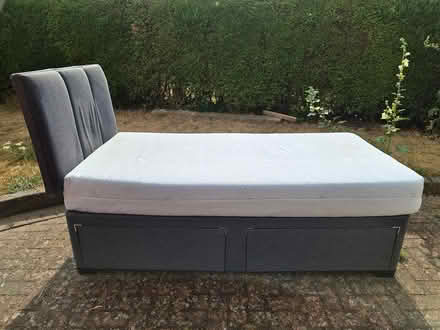 Photo of free Divan bed, headboard & mattress (Letchworth (SG6)) #3
