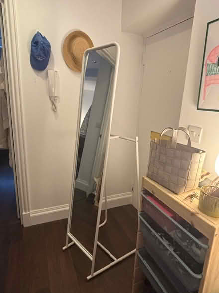 Photo of free White mirror with hooks (Clerkenwell EC1R) #1