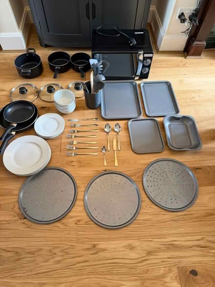 Photo of free Assorted Kitchen stuff + Microwave (Bare, Morecambe LA4) #1