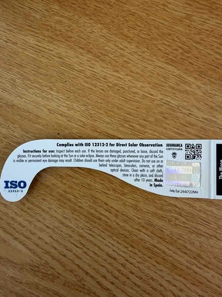 Photo of free Eclipse glasses (Whitechapel E1) #2