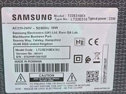 Photo of free Samsung 22 inch TV (Kelvedon Hatch CM15) #2