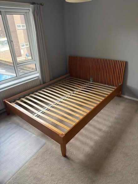 Photo of free King size wooden bed frame (Oval SW9) #1