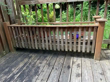 Photo of free 2 large wooden exterior planters (Huron and Wellington) #1