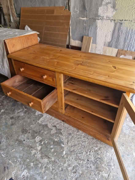 Photo of free Pine cupboard with drawers and glazed door (Great Baddow CM2) #2