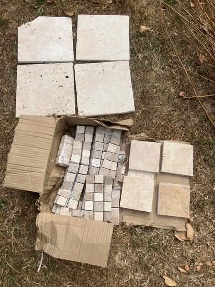 Photo of free Travertine tiles (Yelford OX29) #1